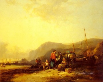 シェイアー・シニア・ウィリアム Painting - ハンプシャー海岸の田園風景 ウィリアム・シェイアー・シニア